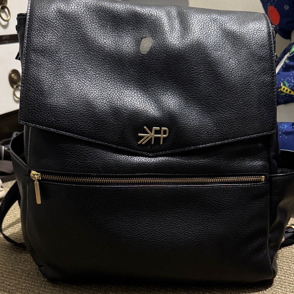 Freshly Picked Black Diaper Bag